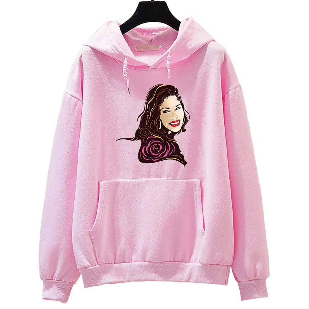 Eleganza Italiana Selena Quintanilla Printing Graphic Hoodies Prevalent Fall Female/male Casual Sweatshirts Y2k Aesthetic Clothes Fleece Pullovers Streetwear high fashion shein amazon temu target Walmart online