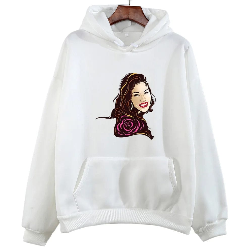 Eleganza Italiana Selena Quintanilla Printing Graphic Hoodies Prevalent Fall Female/male Casual Sweatshirts Y2k Aesthetic Clothes Fleece Pullovers Streetwear high fashion shein amazon temu target Walmart online