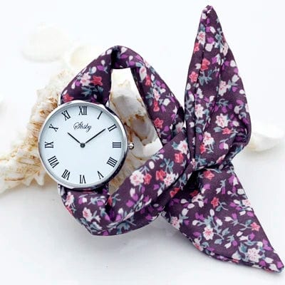 Eleganza Italiana shsby brand new Lady flower cloth wristwatch Roman silver women dress watch high quality fabric watch sweet girls Bracelet watch Streetwear high fashion shein amazon temu target Walmart online