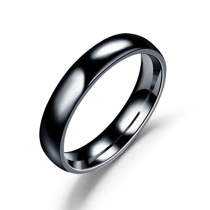 Eleganza Italiana Simple 4mm 6mm Titanium Ring Women Men Prevent Allergy High Polished Wedding Rings Stainless Steel Couple Finger Jewelry Gifts Streetwear high fashion shein amazon temu target Walmart online