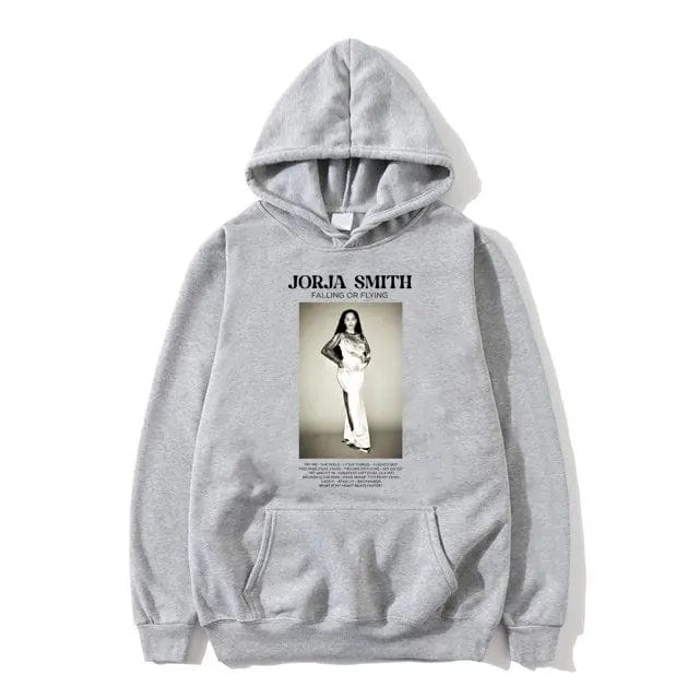 Eleganza Italiana Singer Jorja Smith Falling or Flying Graphic Hoodie Male Fashion Y2k Aesthetic Sweatshirt Men Women Casual Oversized Hoodies Streetwear high fashion shein amazon temu target Walmart online