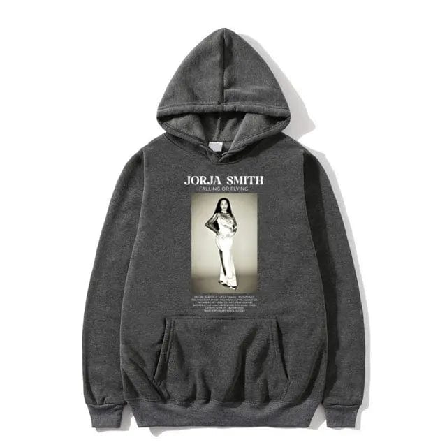 Eleganza Italiana Singer Jorja Smith Falling or Flying Graphic Hoodie Male Fashion Y2k Aesthetic Sweatshirt Men Women Casual Oversized Hoodies Streetwear high fashion shein amazon temu target Walmart online