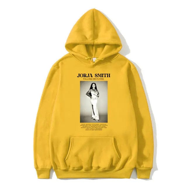 Eleganza Italiana Singer Jorja Smith Falling or Flying Graphic Hoodie Male Fashion Y2k Aesthetic Sweatshirt Men Women Casual Oversized Hoodies Streetwear high fashion shein amazon temu target Walmart online