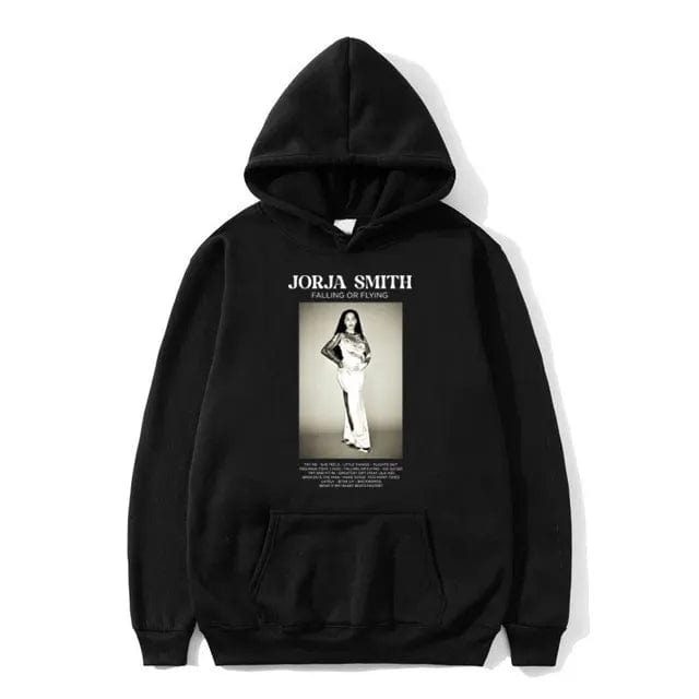 Eleganza Italiana Singer Jorja Smith Falling or Flying Graphic Hoodie Male Fashion Y2k Aesthetic Sweatshirt Men Women Casual Oversized Hoodies Streetwear high fashion shein amazon temu target Walmart online