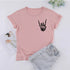 Eleganza Italiana Skeleton Peace Sign Shirt  skeleton hand tee  Funny T-Shirt  Fall shirt  Women&