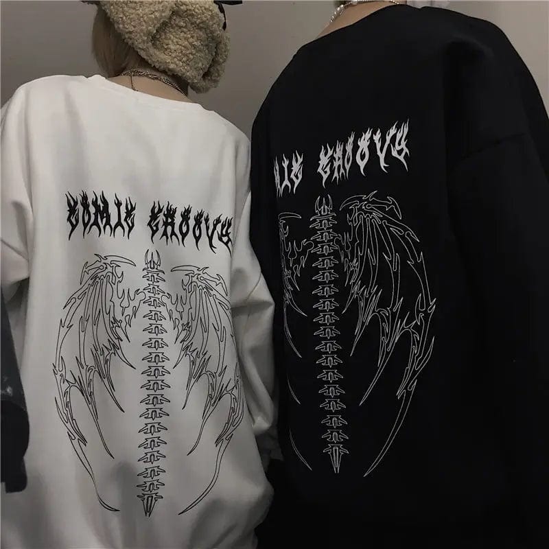 Eleganza Italiana Spring Streetwear Black Tops Girls White Gothic Oversized Hoodie Streetwear Womens hip-hop Cool Couple High Street Sweatshirts Streetwear high fashion shein amazon temu target Walmart online