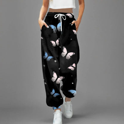 Eleganza Italiana Streetwear Y2k Pants For Women 2024 High Waist Baggy Pockets Harem Pants Parachute Sweatpants Gradient Printed Casual Trousers Streetwear high fashion shein amazon temu target Walmart online