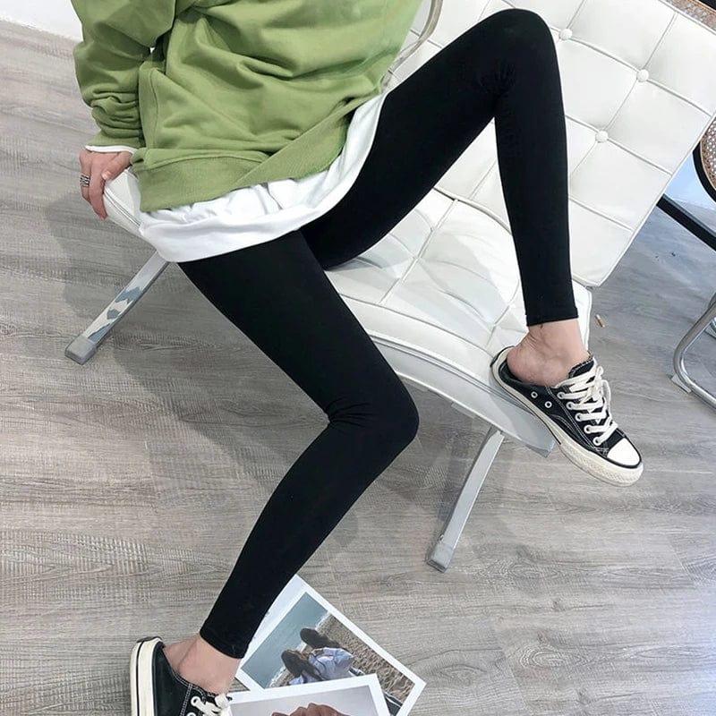 Eleganza Italiana Summer Leggings for Women High Elasticity Female Casual Solid Color Autumn Modal Trousers Ladies Legging Streetwear high fashion shein amazon temu target Walmart online