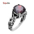 Eleganza Italiana Szjinao Fashion Ring Bohemian Gold Bowknot 925 Sterling Silver Garnet Ring 925 Sterling Silver Engagement Rings for Women Streetwear high fashion shein amazon temu target Walmart online