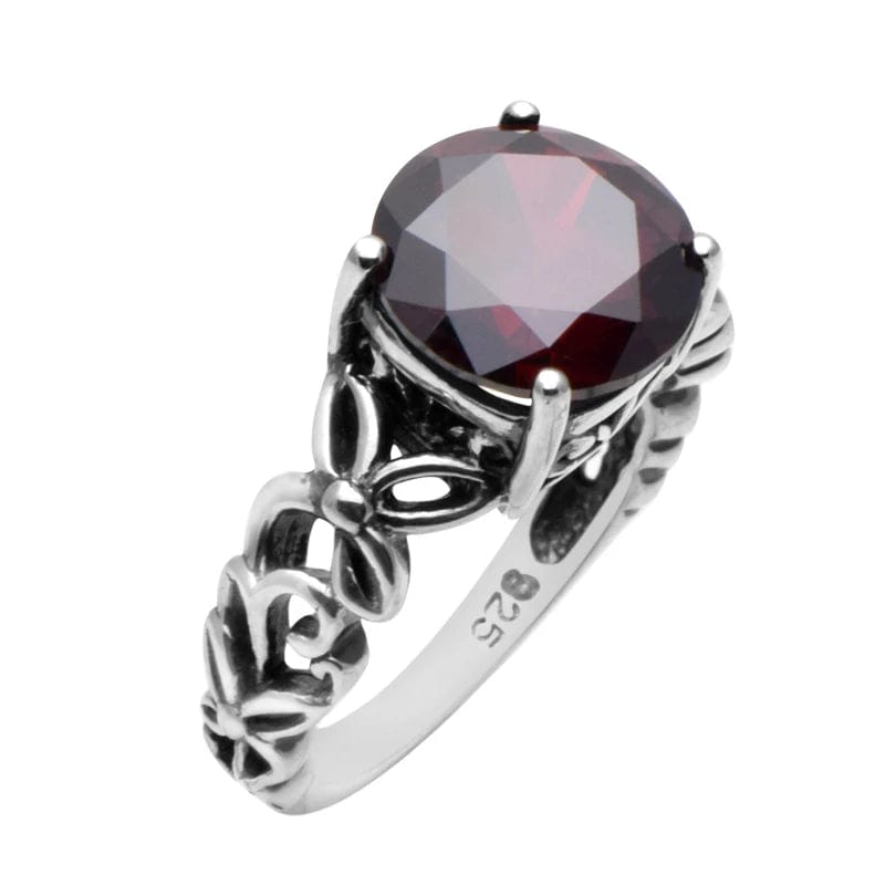 Eleganza Italiana Szjinao Fashion Ring Bohemian Gold Bowknot 925 Sterling Silver Garnet Ring 925 Sterling Silver Engagement Rings for Women Streetwear high fashion shein amazon temu target Walmart online