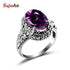 Eleganza Italiana Szjinao Rock Ancient Ethnic 925 Sterling Silver Victoria Butterfly Rings For Women Amethyst Love Jewelry Factory Direct Streetwear high fashion shein amazon temu target Walmart online