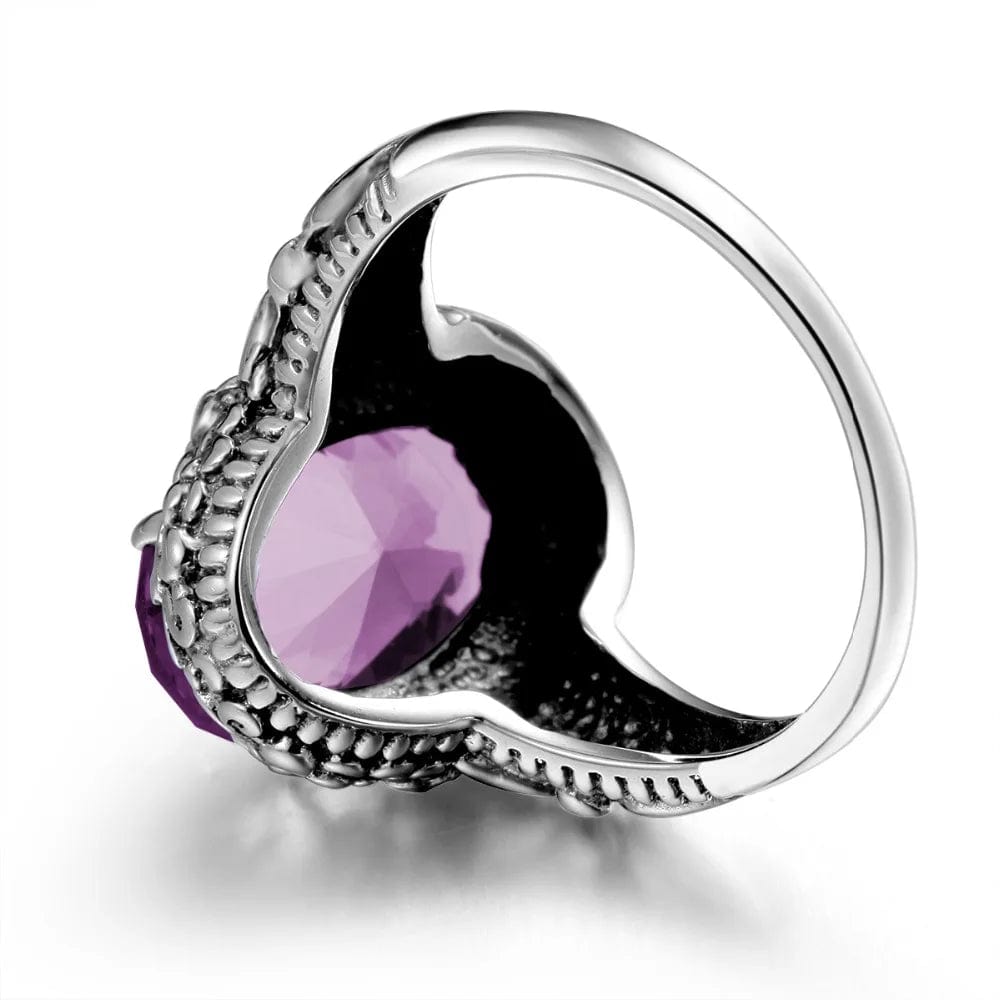 Eleganza Italiana Szjinao Rock Ancient Ethnic 925 Sterling Silver Victoria Butterfly Rings For Women Amethyst Love Jewelry Factory Direct Streetwear high fashion shein amazon temu target Walmart online