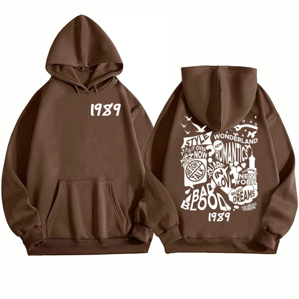 Eleganza Italiana Taylor 1989 Hoodie 1989 Music Album Hoodie Taylor Music Sweatshirt Music Lovers Gift Swift Pullover Tops Streetwear Streetwear high fashion shein amazon temu target Walmart online