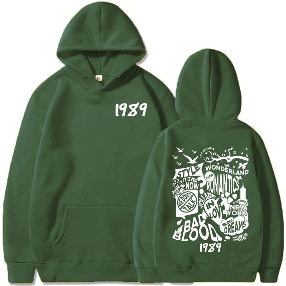 Eleganza Italiana Taylor 1989 Hoodie 1989 Music Album Hoodie Taylor Music Sweatshirt Music Lovers Gift Swift Pullover Tops Streetwear Streetwear high fashion shein amazon temu target Walmart online