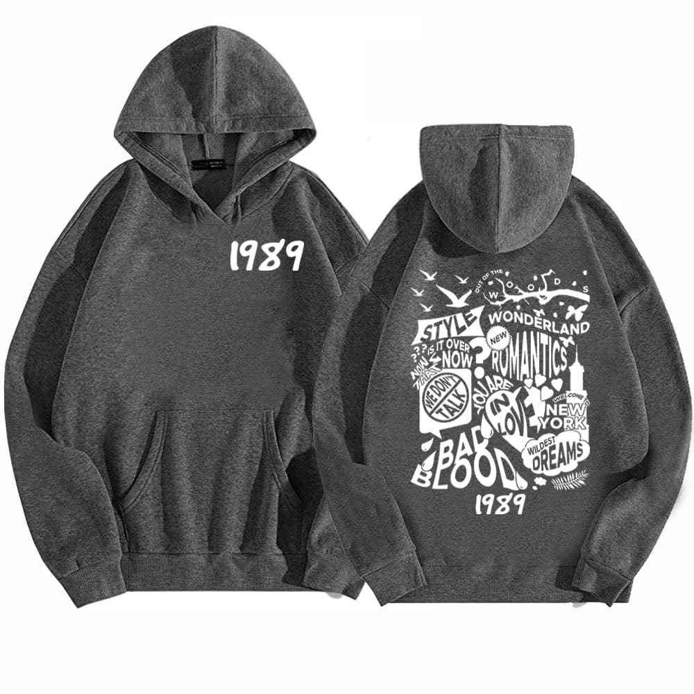 Eleganza Italiana Taylor 1989 Hoodie 1989 Music Album Hoodie Taylor Music Sweatshirt Music Lovers Gift Swift Pullover Tops Streetwear Streetwear high fashion shein amazon temu target Walmart online