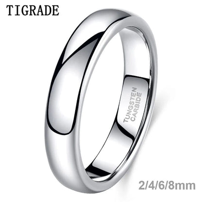 Eleganza Italiana Tigrade Classic Jewelry 2/4/6/8mm Cute Men Women Simple Rings Polish100% Pure Tungsten Carbide Ring Wedding Band Engagement Ring Streetwear high fashion shein amazon temu target Walmart online