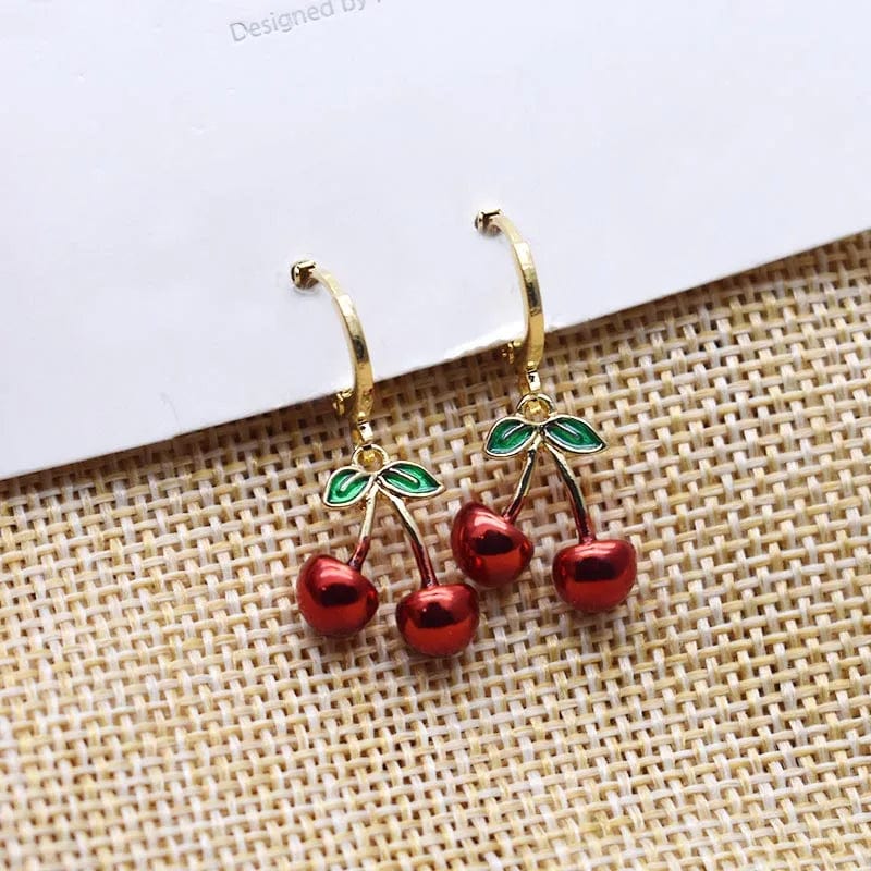 Eleganza Italiana Trending Earrings For Women Girls Cute Fruit Strawberry Banana Apple Candy Kids Funny Resin Metal Enamel Charms 3D Fruit Earring Streetwear high fashion shein amazon temu target Walmart online