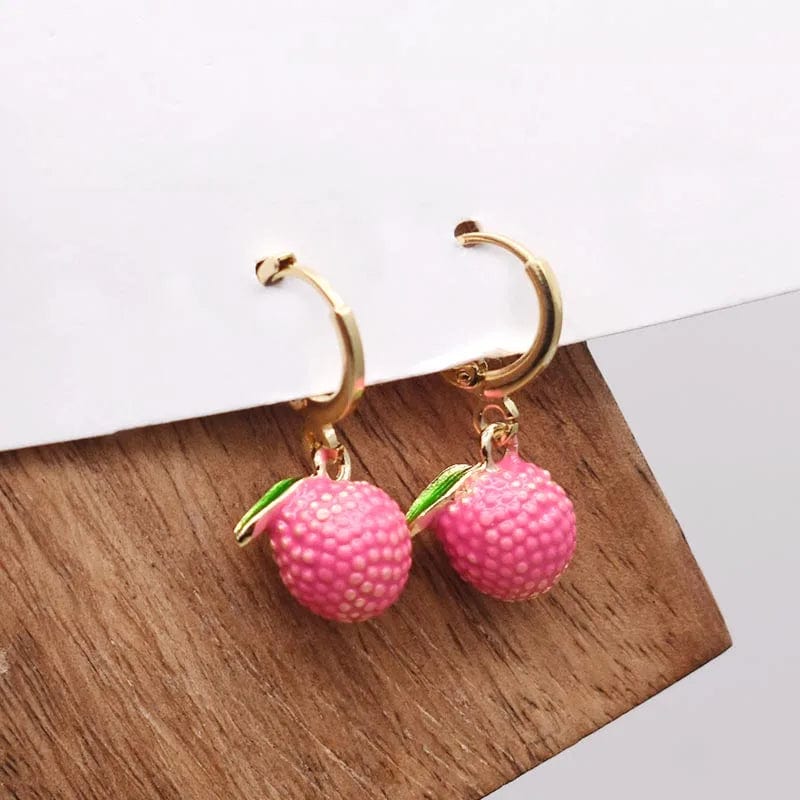 Eleganza Italiana Trending Earrings For Women Girls Cute Fruit Strawberry Banana Apple Candy Kids Funny Resin Metal Enamel Charms 3D Fruit Earring Streetwear high fashion shein amazon temu target Walmart online