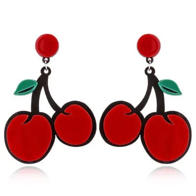 Eleganza Italiana Trendy Funny Fruit Vegetables Acrylic Women&