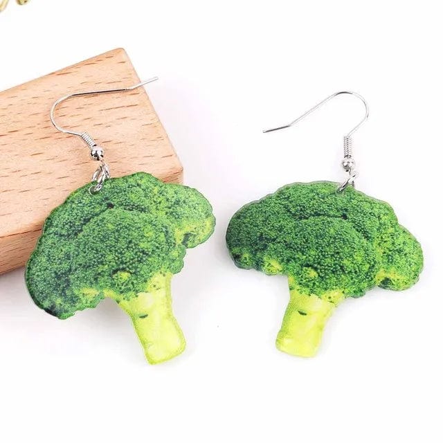 Eleganza Italiana Trendy Funny Fruit Vegetables Acrylic Women&