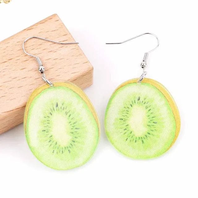 Eleganza Italiana Trendy Funny Fruit Vegetables Acrylic Women&