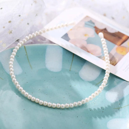 Eleganza Italiana VAGZEB Fashion Full Pearl Hairbands Elastic Flower Women Hair Hoop Bands Headband Bezel Girls Hair Accessories Headdress Streetwear high fashion shein amazon temu target Walmart online