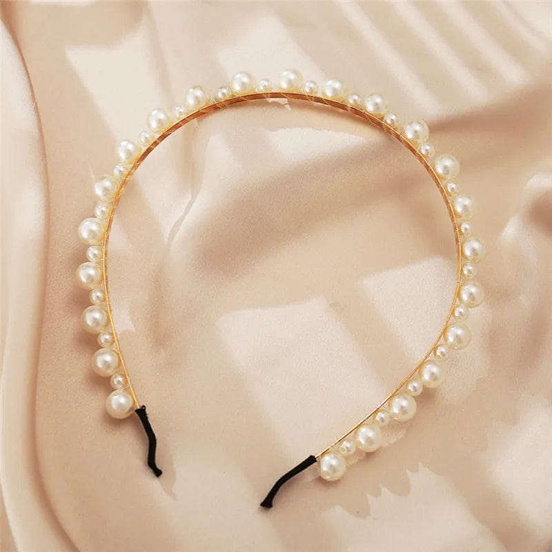 Eleganza Italiana VAGZEB Fashion Full Pearl Hairbands Elastic Flower Women Hair Hoop Bands Headband Bezel Girls Hair Accessories Headdress Streetwear high fashion shein amazon temu target Walmart online