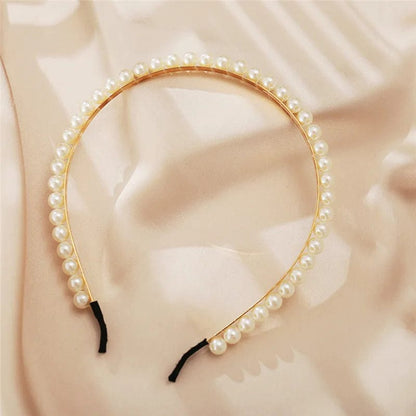 Eleganza Italiana VAGZEB Fashion Full Pearl Hairbands Elastic Flower Women Hair Hoop Bands Headband Bezel Girls Hair Accessories Headdress Streetwear high fashion shein amazon temu target Walmart online