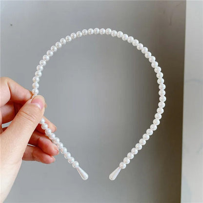 Eleganza Italiana VAGZEB Fashion Full Pearl Hairbands Elastic Flower Women Hair Hoop Bands Headband Bezel Girls Hair Accessories Headdress Streetwear high fashion shein amazon temu target Walmart online