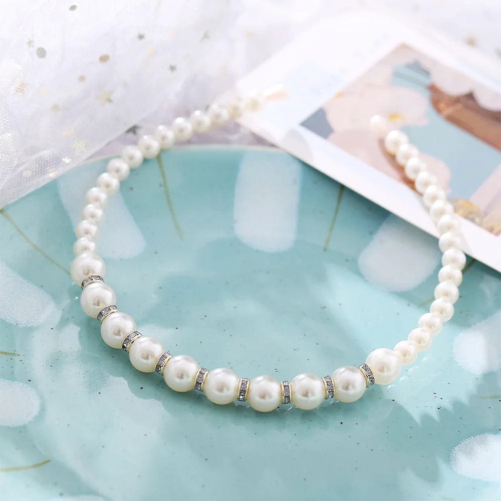 Eleganza Italiana VAGZEB Fashion Full Pearl Hairbands Elastic Flower Women Hair Hoop Bands Headband Bezel Girls Hair Accessories Headdress Streetwear high fashion shein amazon temu target Walmart online