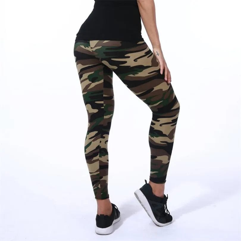 Eleganza Italiana VISNXGI New Fashion 2022 Camouflage Printing Elasticity Leggings Camouflage Fitness Pant Legins Casual Milk Legging For Women Streetwear high fashion shein amazon temu target Walmart online