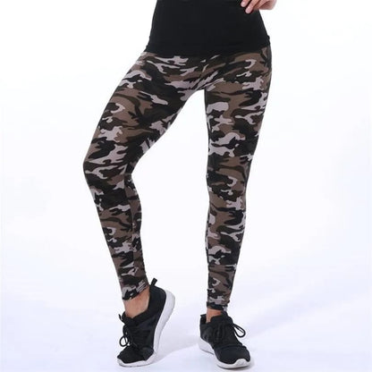 Eleganza Italiana VISNXGI New Fashion 2022 Camouflage Printing Elasticity Leggings Camouflage Fitness Pant Legins Casual Milk Legging For Women Streetwear high fashion shein amazon temu target Walmart online