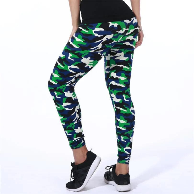 Eleganza Italiana VISNXGI New Fashion 2022 Camouflage Printing Elasticity Leggings Camouflage Fitness Pant Legins Casual Milk Legging For Women Streetwear high fashion shein amazon temu target Walmart online