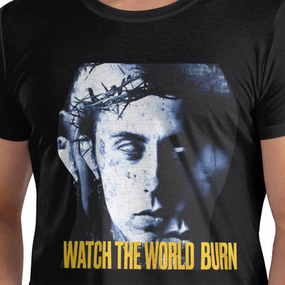 Eleganza Italiana Watch The World Burn Falling In Reverse T-Shirt Mens Y2K Fun 100% Cotton T-Shirts Beach O-Neck Hippie Tee Shirt Big Size Clothes Streetwear high fashion shein amazon temu target Walmart online