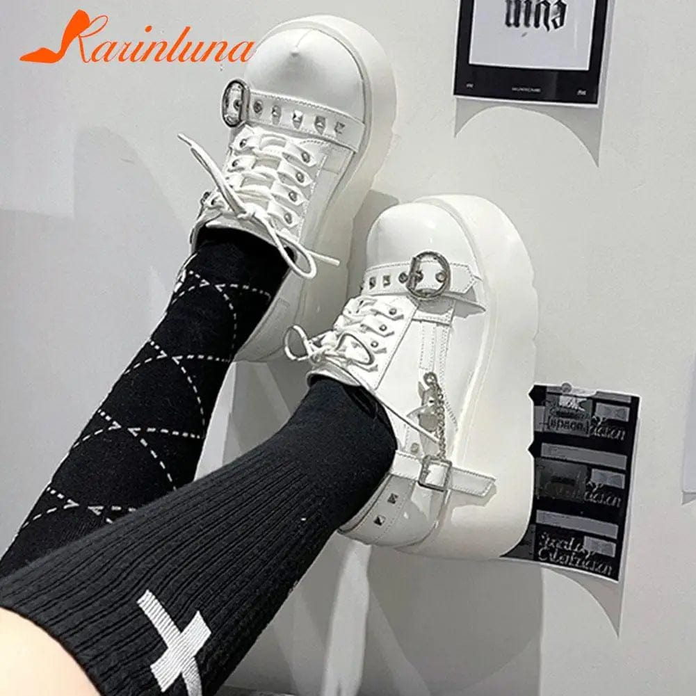 Eleganza Italiana Wedge High Heels Y2k Shoes 2023 Summer Hot Star Graffiti Women Shoes On Platform Punk Gothic Lolita Mary Jean Platform Shoes Streetwear high fashion shein amazon temu target Walmart online