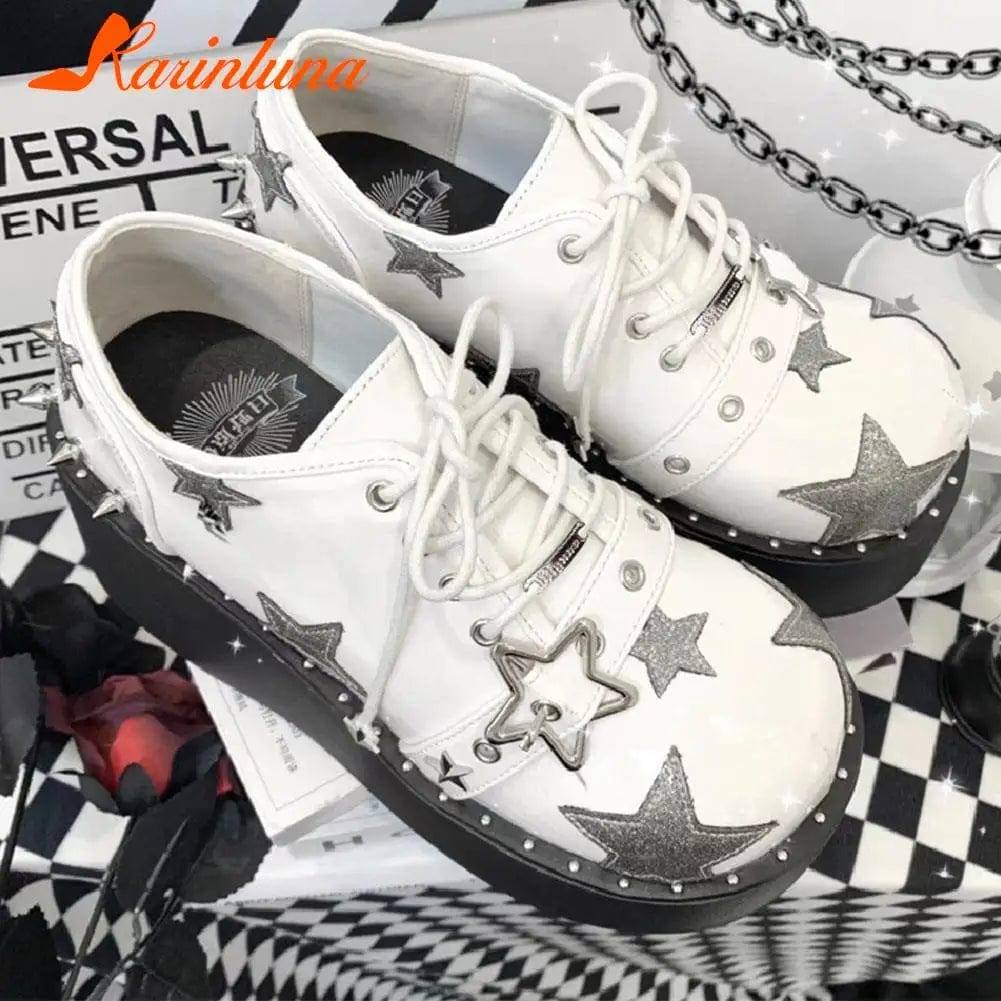 Eleganza Italiana Wedge High Heels Y2k Shoes 2023 Summer Hot Star Graffiti Women Shoes On Platform Punk Gothic Lolita Mary Jean Platform Shoes Streetwear high fashion shein amazon temu target Walmart online