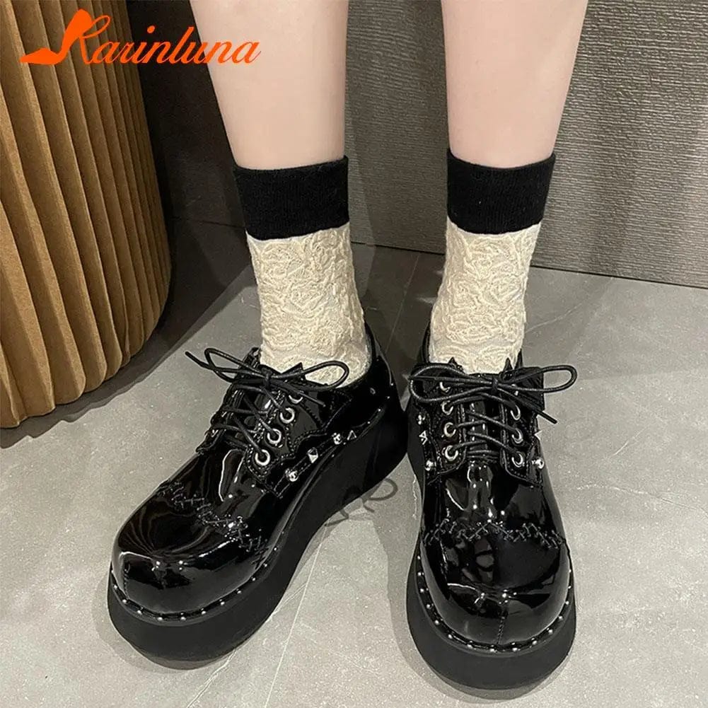 Eleganza Italiana Wedge High Heels Y2k Shoes 2023 Summer Hot Star Graffiti Women Shoes On Platform Punk Gothic Lolita Mary Jean Platform Shoes Streetwear high fashion shein amazon temu target Walmart online