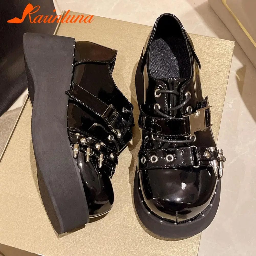 Eleganza Italiana Wedge High Heels Y2k Shoes 2023 Summer Hot Star Graffiti Women Shoes On Platform Punk Gothic Lolita Mary Jean Platform Shoes Streetwear high fashion shein amazon temu target Walmart online