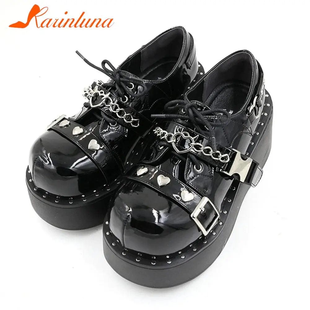 Eleganza Italiana Wedge High Heels Y2k Shoes 2023 Summer Hot Star Graffiti Women Shoes On Platform Punk Gothic Lolita Mary Jean Platform Shoes Streetwear high fashion shein amazon temu target Walmart online