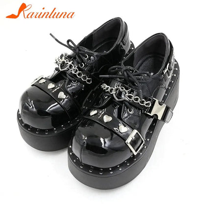 Eleganza Italiana Wedge High Heels Y2k Shoes 2023 Summer Hot Star Graffiti Women Shoes On Platform Punk Gothic Lolita Mary Jean Platform Shoes Streetwear high fashion shein amazon temu target Walmart online