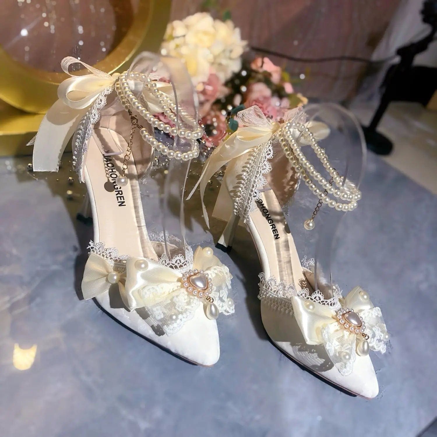 Eleganza Italiana White Bridal Shoe Wedding Shoes for Women Luxury Designer Mary Jane Elegant Woman Heeled Shoes Designer Heels Y2k Style Shoes Streetwear high fashion shein amazon temu target Walmart online