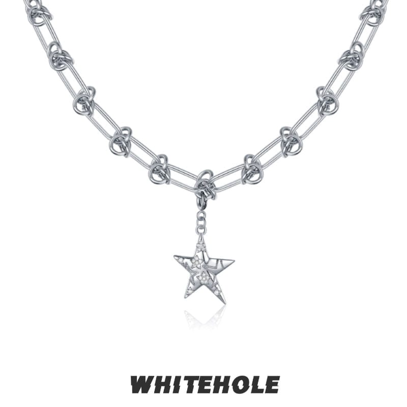 Eleganza Italiana Whitehole Punk &amp; Rock Subculture Necklace Streetwear high fashion shein amazon temu target Walmart online