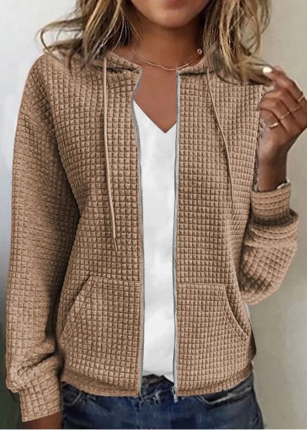 Eleganza Italiana Women Hoodid 2023 Jacket Y2k Zipper Hooded Cardigan Tops Fashion Casual Long Sleeve Sweatshirt Coat Autumn Winter New Outer Wear Streetwear high fashion shein amazon temu target Walmart online