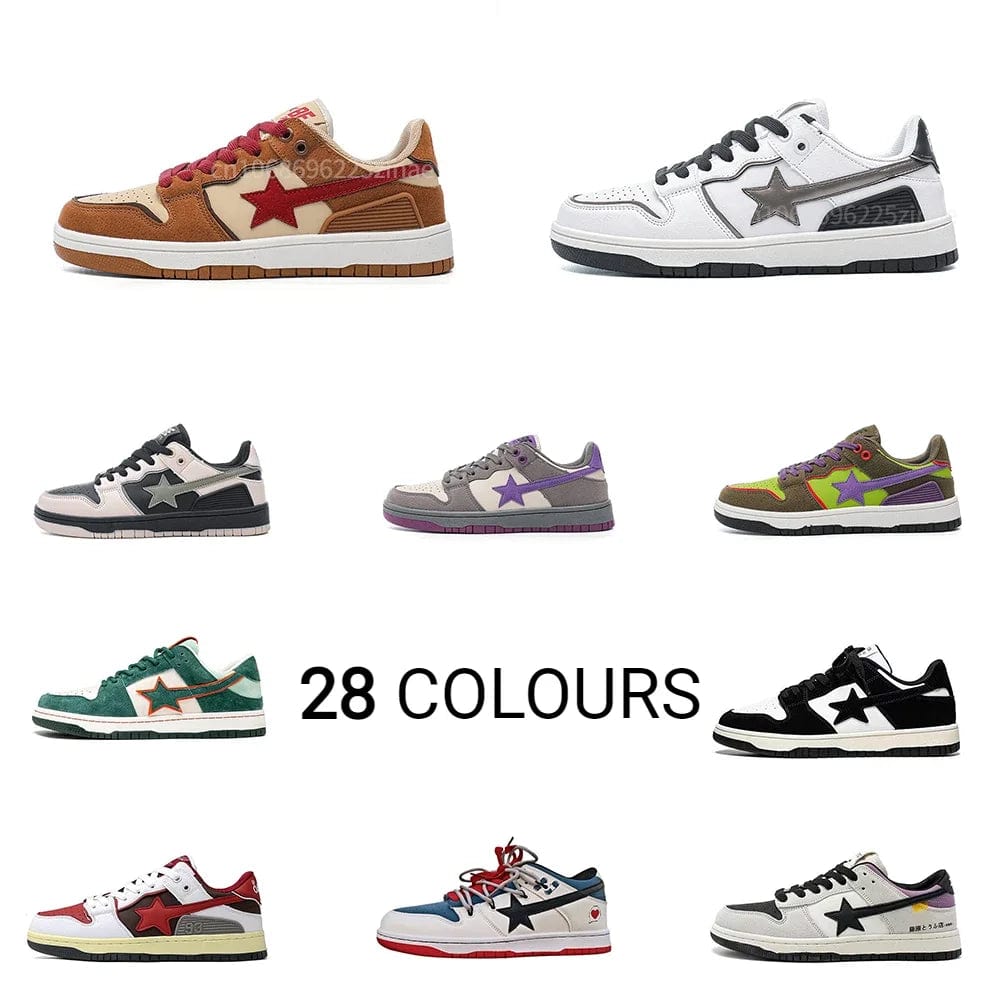 Eleganza Italiana Women Shoes For Men Tennis Retro Star Y2K Punk Hip Hop Skateboard Shoes Fashion Male Sneakers Couple Outdoor Casual Sports Shoes Streetwear high fashion shein amazon temu target Walmart online