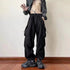 Eleganza Italiana Y2K Cargo Pants Streetwear Men Women Casual Solid Pockets Baggy Wide Leg Trousers Harajuku Hippie Joggers Sweatpants Pantalones Streetwear high fashion shein amazon temu target Walmart online