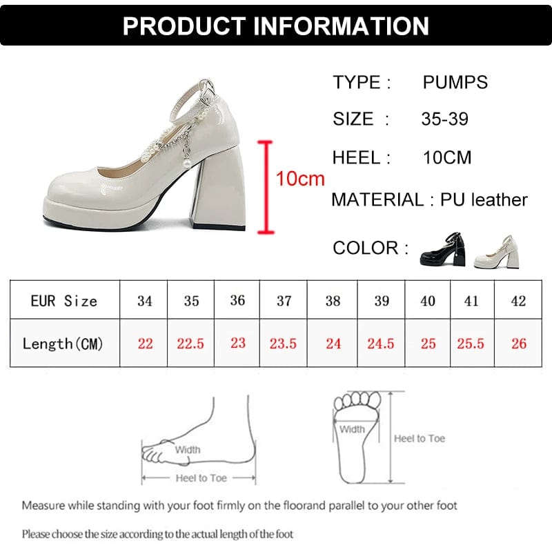 Eleganza Italiana Y2K Chunky Platform High Heels Pumps Women 2023 Summer Patent Leather Black White Lolita Shoes Woman Pearl Ankle Straps Pumps Streetwear high fashion shein amazon temu target Walmart online