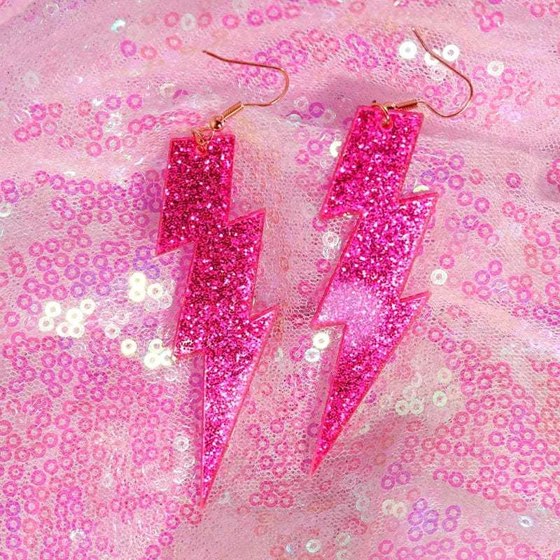 Eleganza Italiana Y2k Earrings For Women Hip Hop Pink Cute Flame Snake Rock Lightning Queen Alien Set Streetwear high fashion shein amazon temu target Walmart online