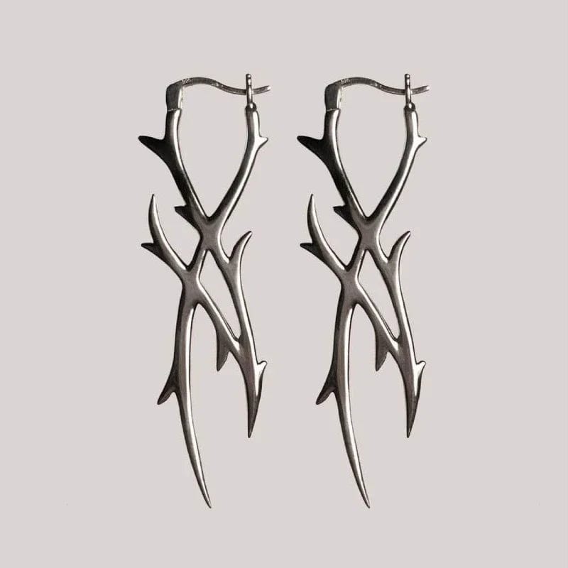 Eleganza Italiana Y2k Gothic Hottie Stainless Steel Rivets Hoop Earrings Women Hip Hop Punk Teeth Heart Bow Star Dangle Earrings Party Jewelry Streetwear high fashion shein amazon temu target Walmart online