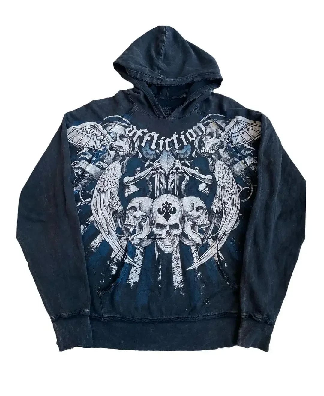 Eleganza Italiana Y2k Hoodie New Gothic Skull Pattern Printing Hip Hop Casual Sweatshirt Selling Personality Retro Hoodies Womens Mens Streetwear Streetwear high fashion shein amazon temu target Walmart online