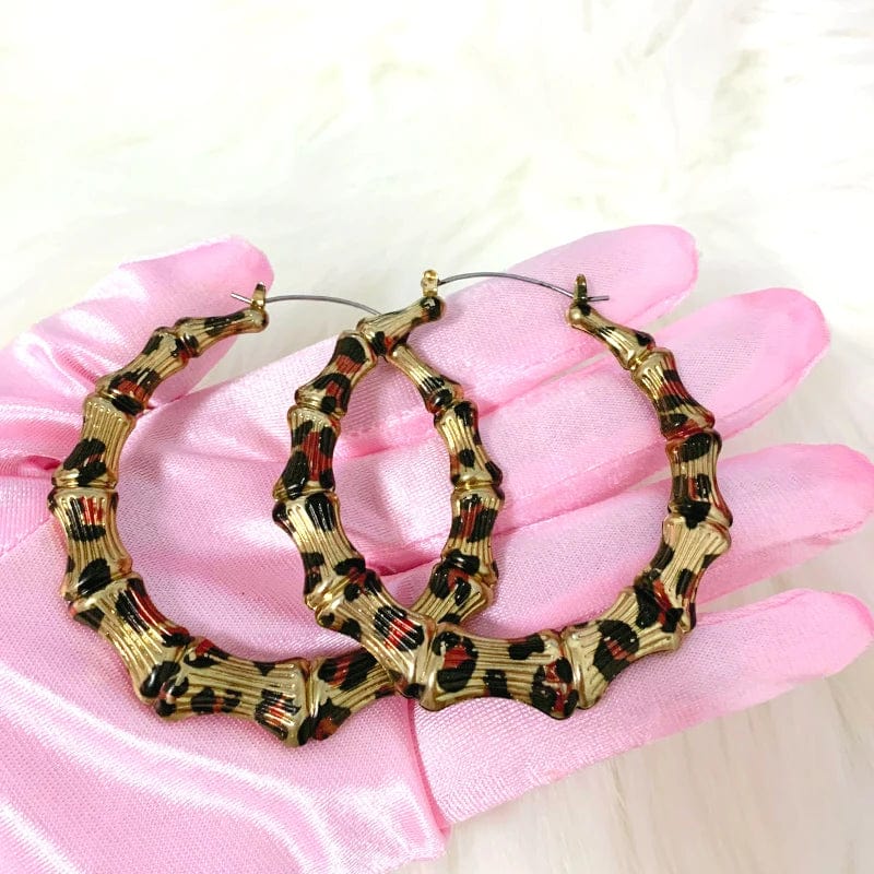 Eleganza Italiana Y2K Leopard Print Earrings Sexy Charms Round Hoops Earrings Women Fashion Jewelry Korean Charm Accessories Earrings Cute Streetwear high fashion shein amazon temu target Walmart online